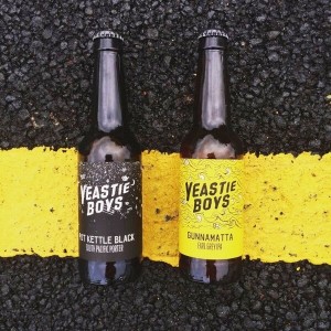 Yeastie Boys Pot Kettle Black and Gunnamatta beer bottles
