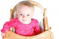 Baby in highchair
