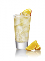 Haig Club & Ginger Ale with Orange Garnish On White with Bottle_2098_preview