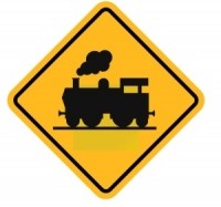trains sign
