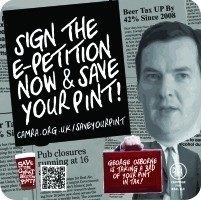 CAMRA has 1m beer mats for pubs to promote scrapping of duty escalator