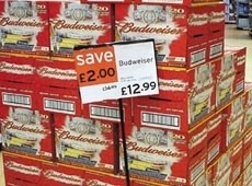 Supermarket booze: discounts under fire