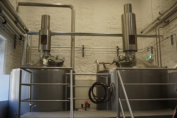 The German brewkit can produce 2,000 litres in one batch