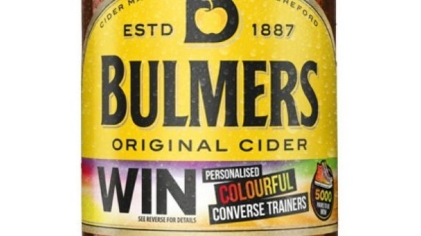 The promotion asked consumers to send in a picture of Bulmer's cider to win a personalised pair of Converse trainers