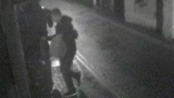 Calculated attack: CCTV footage of Jason Fossett setting fire to the Two Brewers. Image provided by Metropolitan Police.