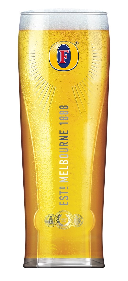 The new Foster's pint glass