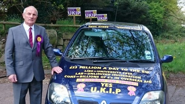 John Rackham is standing for UKIP in Lichfield 
