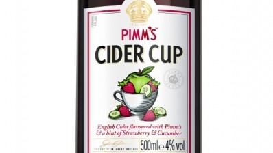 Pimm’s Cider Cup is made from Pimm’s No.1 and British cider, blended with Pimm’s strawberry and cucumber flavours