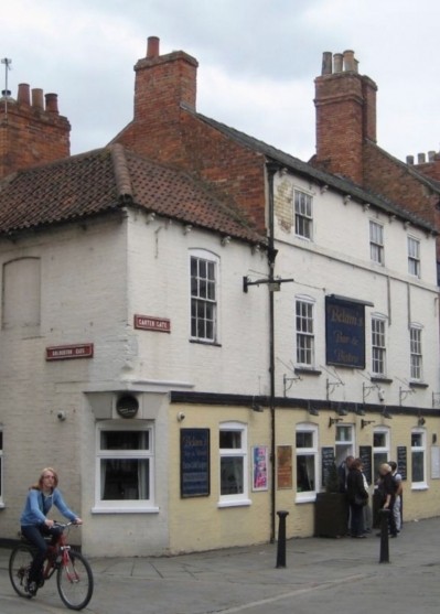 The White Hind, formerly Belam's Bar and Bistro, was painted blue for a relaunc