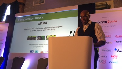 Agent of change: Steve Burnett from Poppleston Allen addresses noise complaints at the MA500 conference in Sheffield