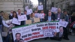 Fair Deal for Your Local campaigners delivered a letter to David Cameron last week