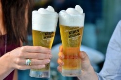 Kirin Ichiban frozen beer comes with a frozen, whipped top