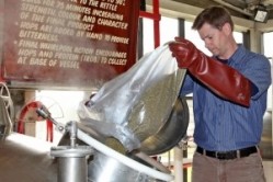 Will Meyers from the Cambridge Brewing Company in Massachusetts brews at Everards