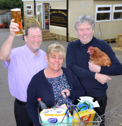 Community cornerstone: the pub opened the village shop with funding help from Pub is the Hub