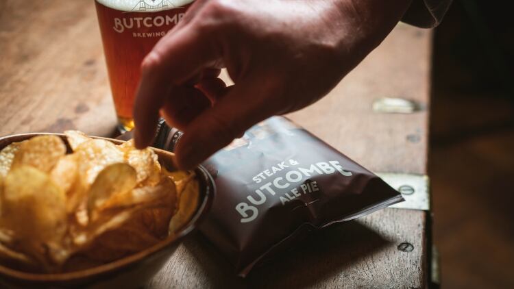 Butcombe launches steak & ale pie flavoured crisps