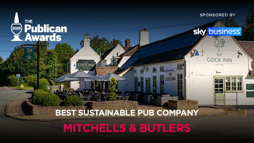 Mitchells & Butlers was named Best Sustainable Pub Company at the 2025 Publican Awards.
