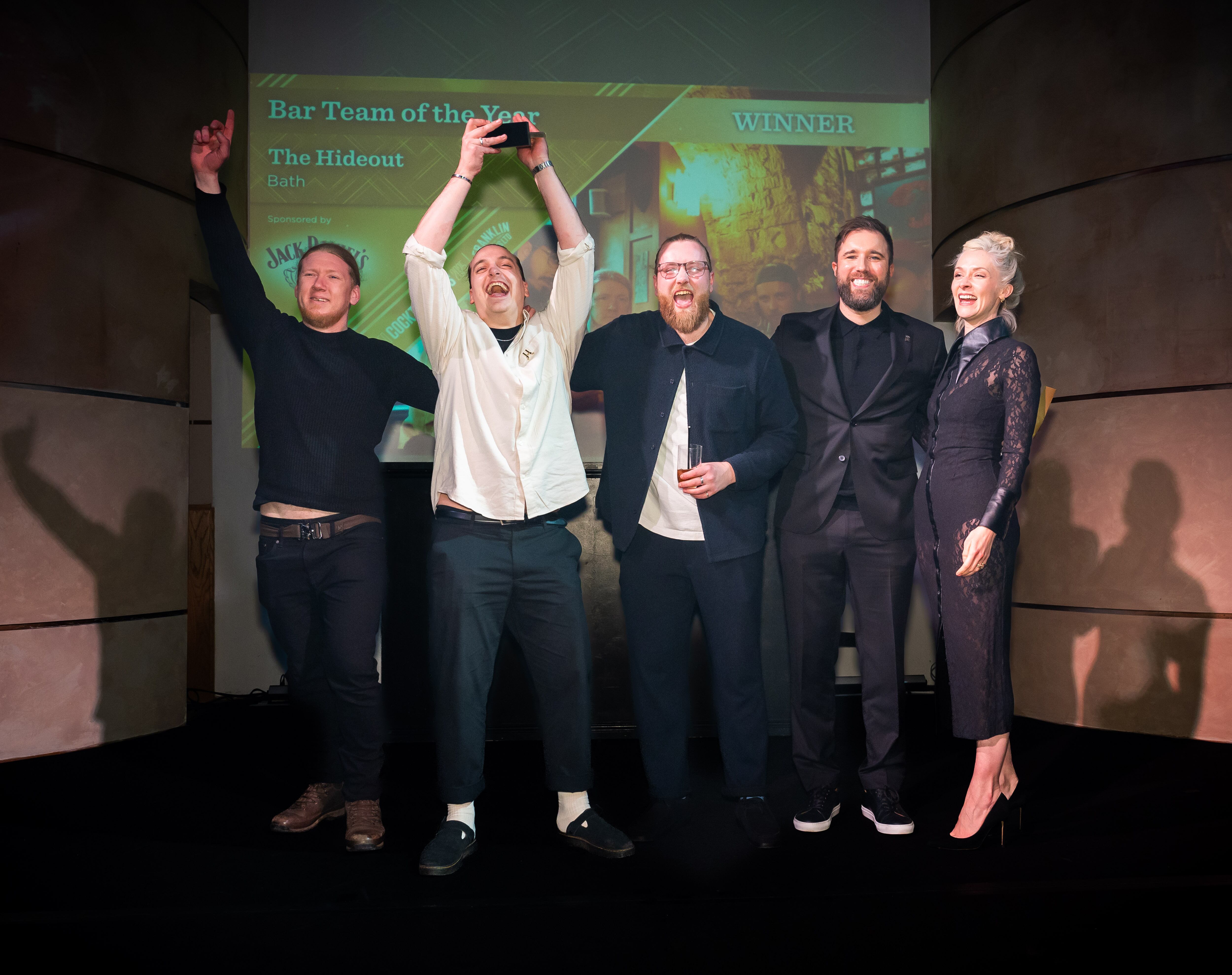 The Hideout wins Bar Team of the Year at Top 50 Cocktail Bars