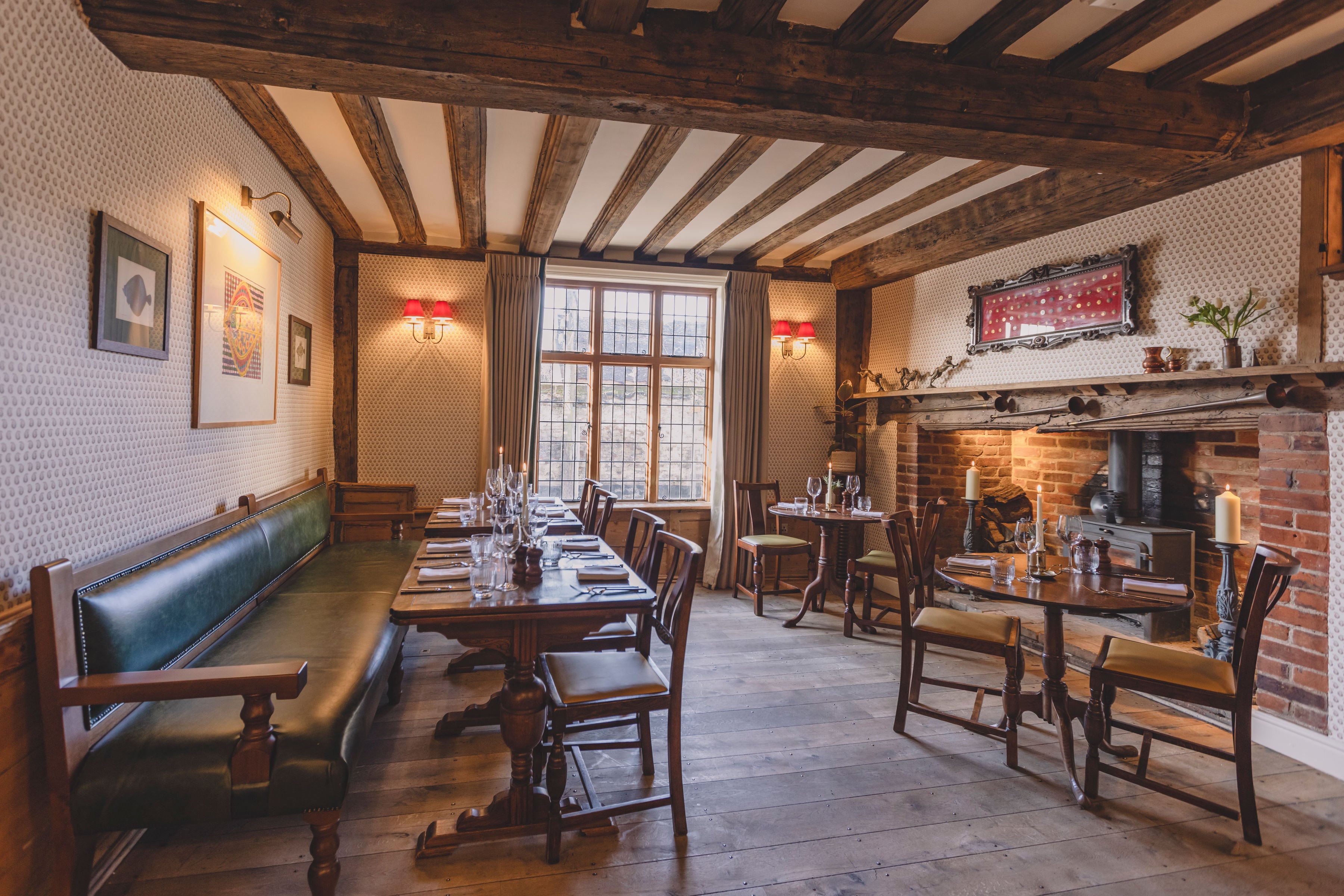 Beautiful beams at the Crown, Bildeston, Suffolk