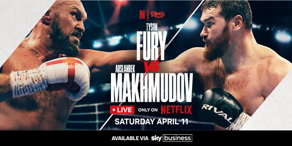 Tyson Fury v Arslanbek Makhmudov on 11 April 2026