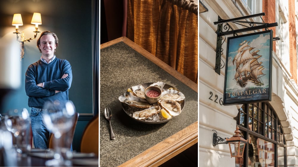 Tom Peake director, oysters and the pub sign