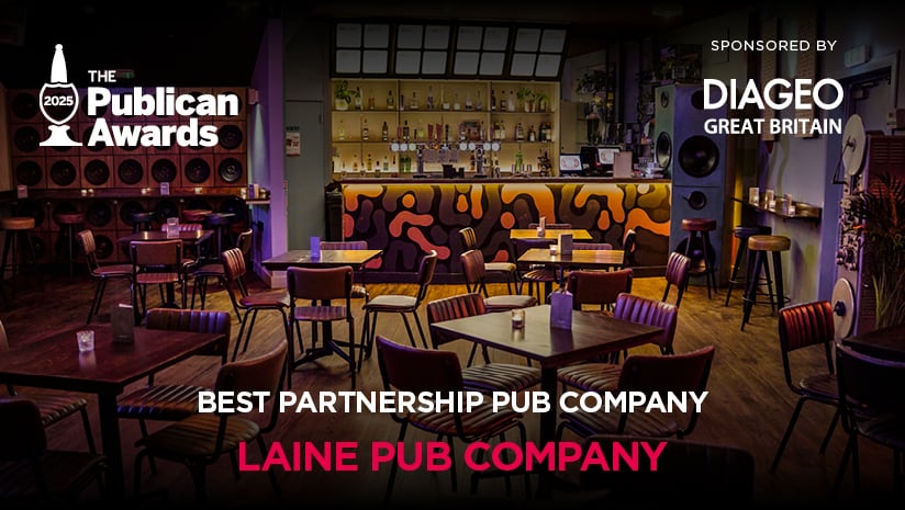 Publican Awards 2025 Best Partnership Pub Company winner, sponsored by Diageo: Laine Pub Company