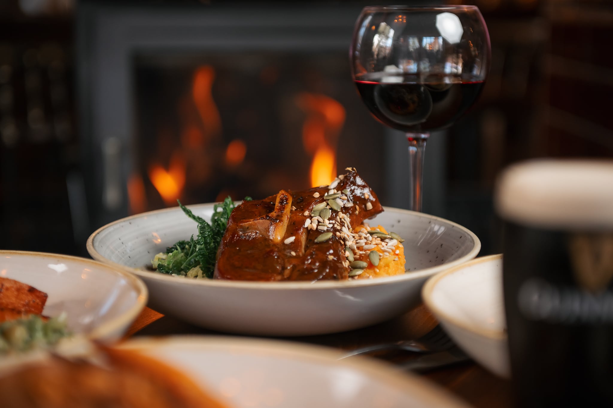 Almond Family Pubs - Lamb Henry dish