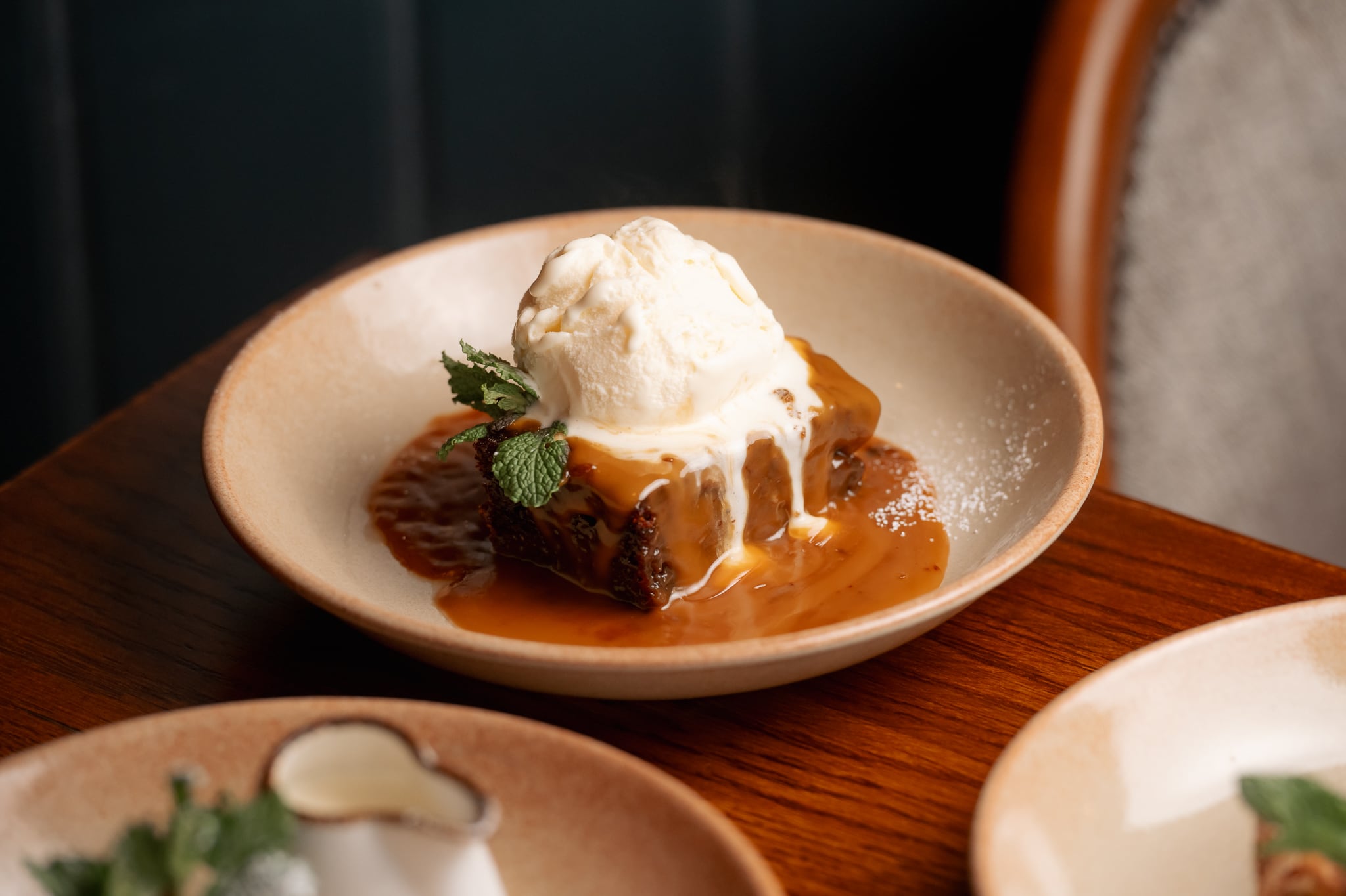 Almond Family Pubs - Fletchers Arms - sticky toffee pudding