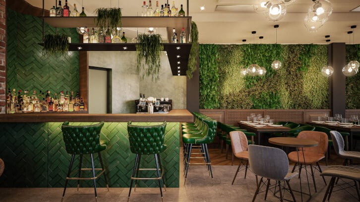 What are the top interior design trends for pubs?