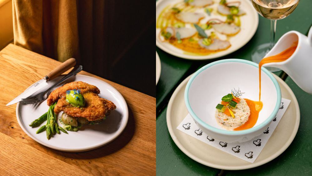 The Merry Harriers food