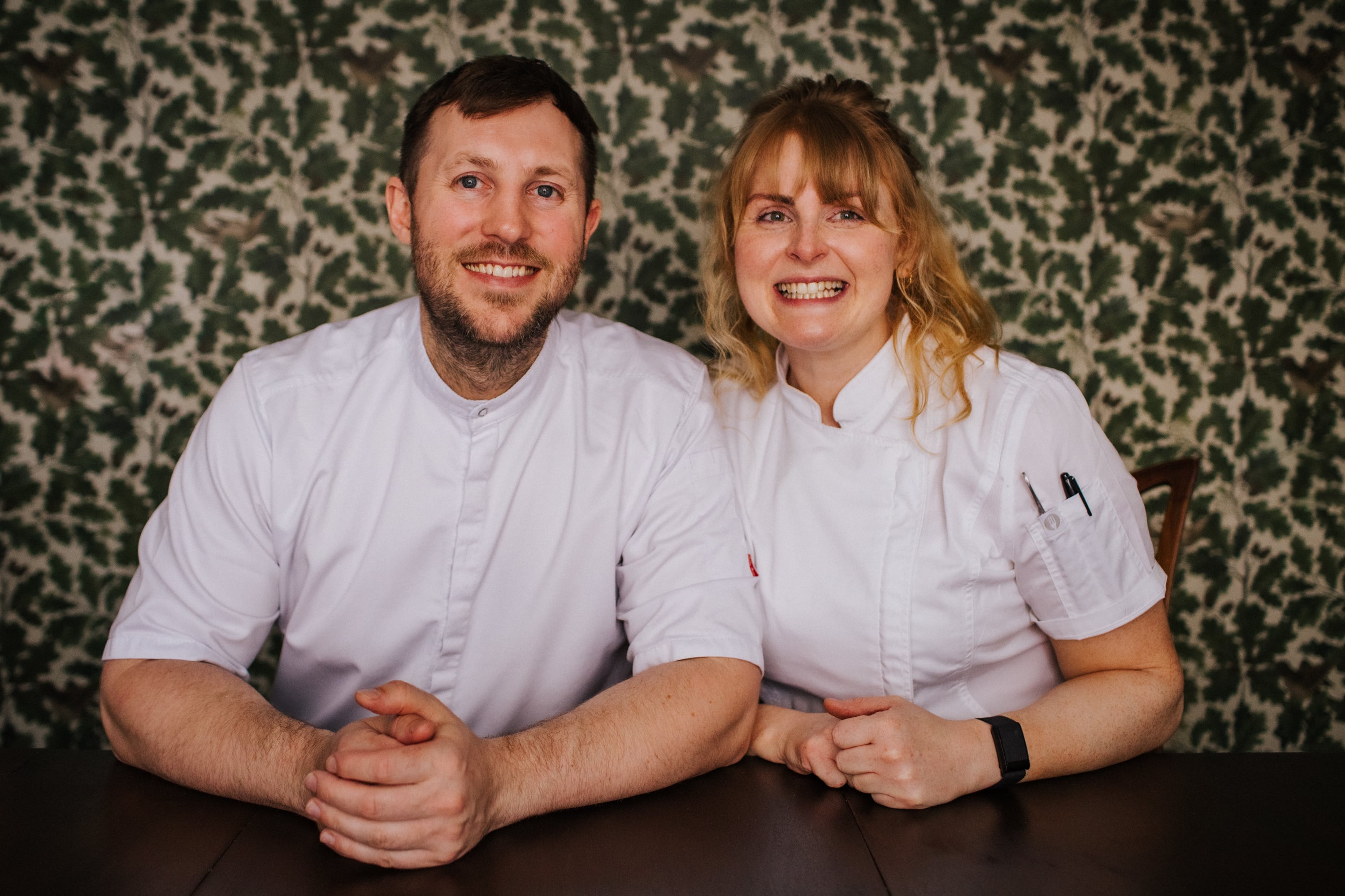Andy and Lizzie Slater at the Oakley Arms, Harrold