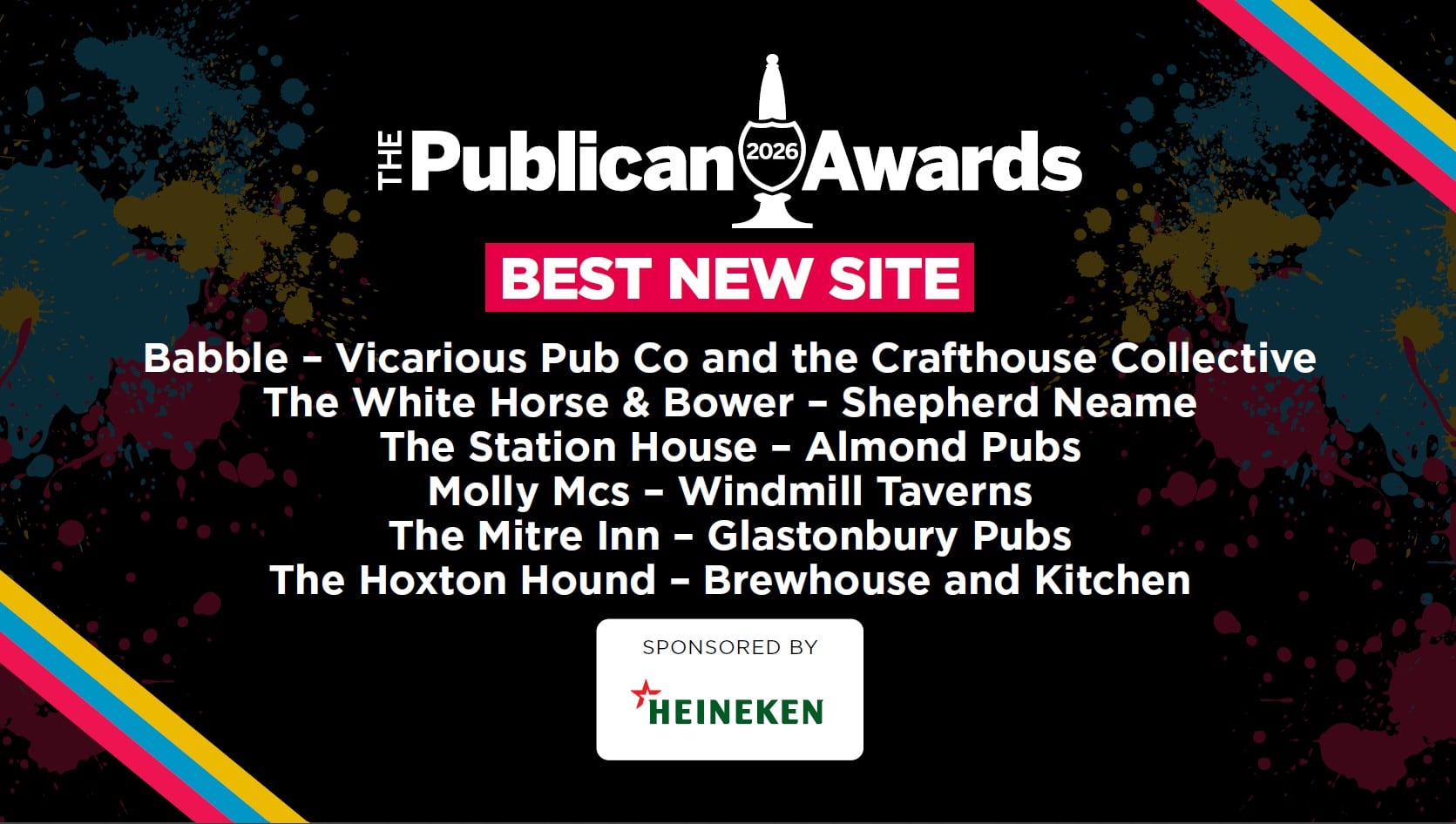 Publican Awards 2026 Best New Site finalists