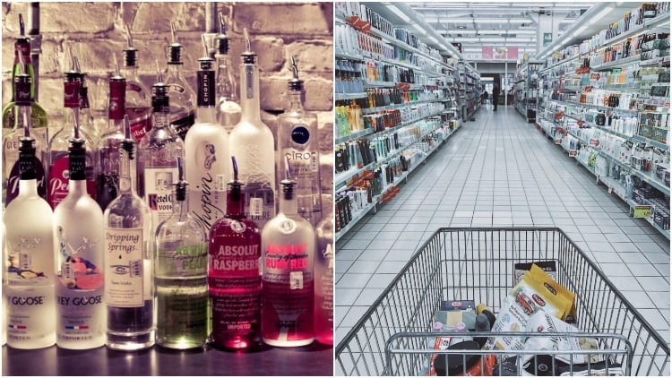 Supermarket vodka sold at less than 50p per measure
