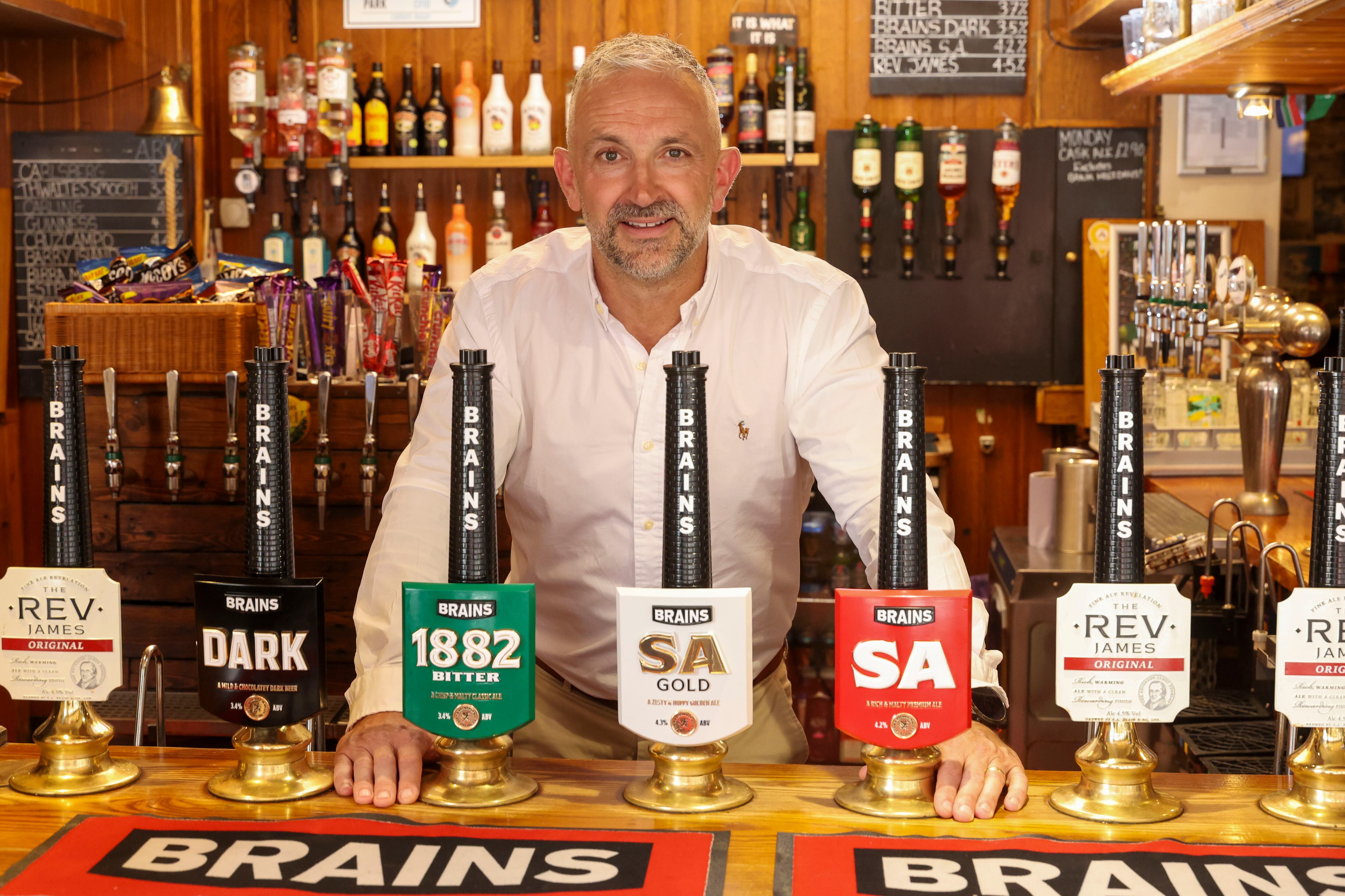 Brains Brewery managing director Nick Payne