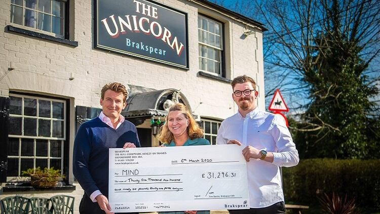 Brewer raises more than £30k for mental health charity