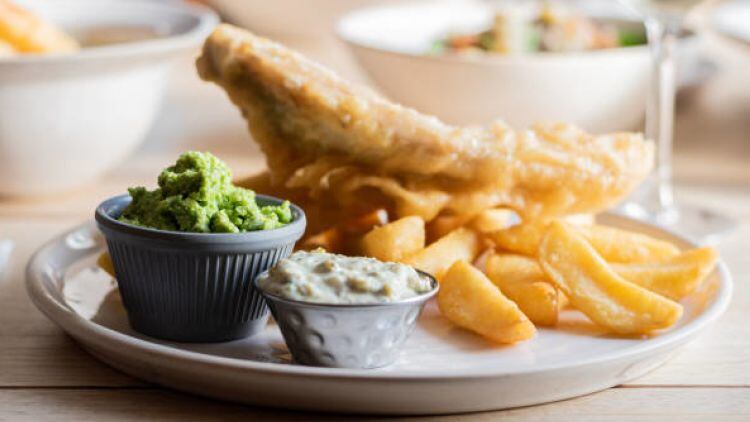 Fish and chips nation's favourite pub meal