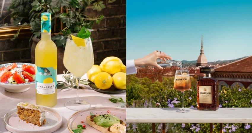 Isolabella Limoncello and Disaronno's spritz serve