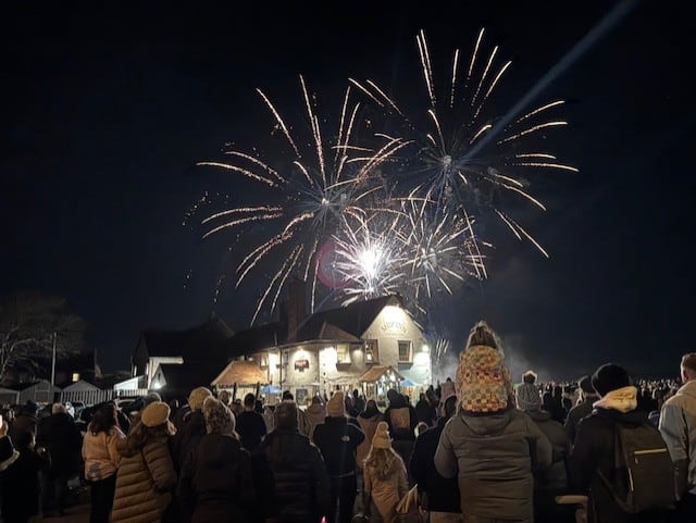 Fireworks event at the Ship Inn, Langstone, Havant