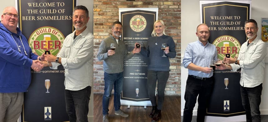 Good news: Three beer experts achieve beer sommelier accreditation