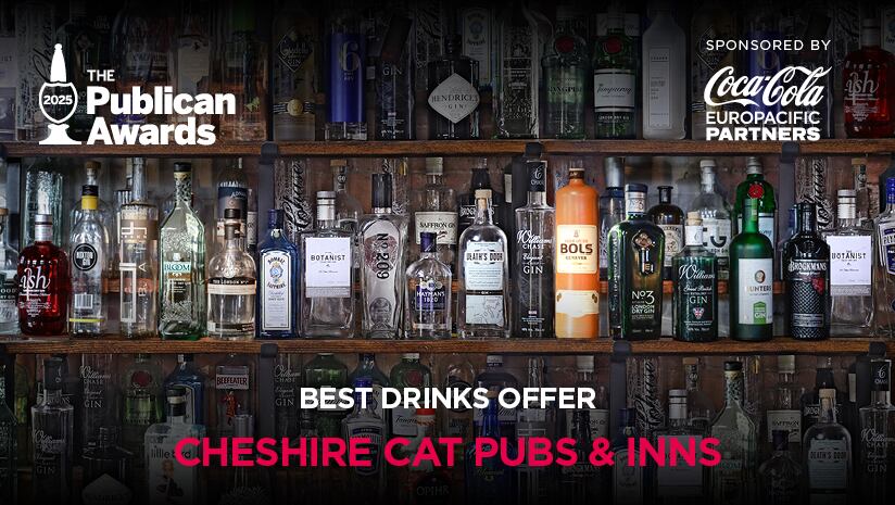 Publican Awards 2025 Best Drinks Offer winner, sponsored by CCEP: Cheshire Cat Pubs & Inns
