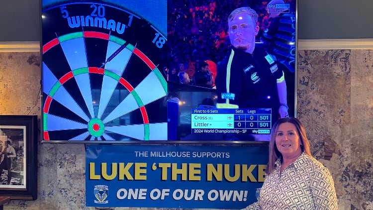 Darts star Luke Littler is pride of Joseph Holt pub