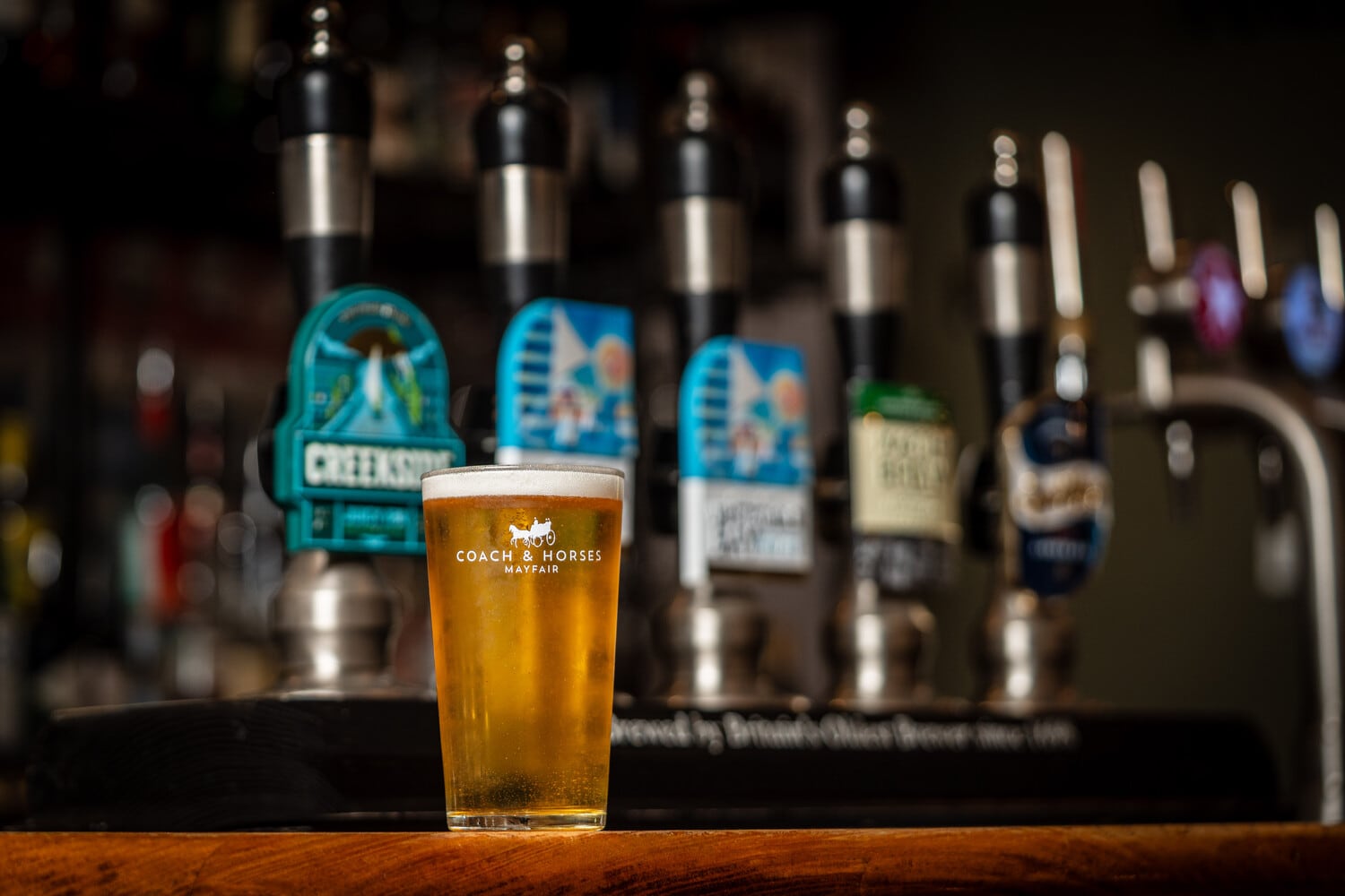 Cask beer line-up: The Coach & Horses in Mayfair