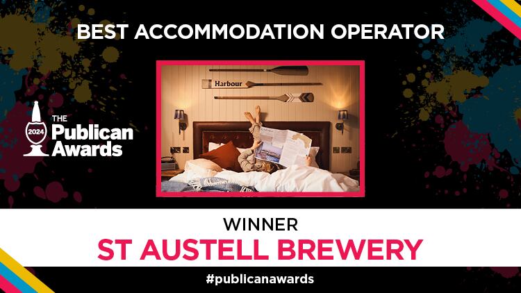 Publican Awards 2024 Best Accommodation Operator winner: St Austell Brewery