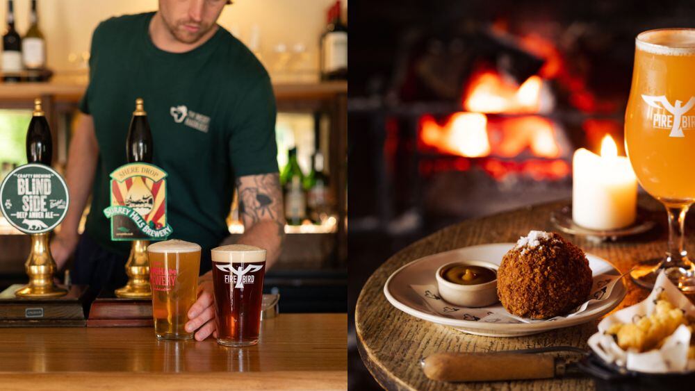 The Merry Harriers food and drink