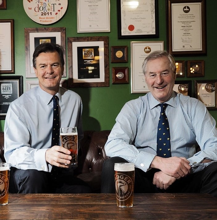 Anthony and Mark Woodhouse of Hall & Woodhouse (chairman and family director)