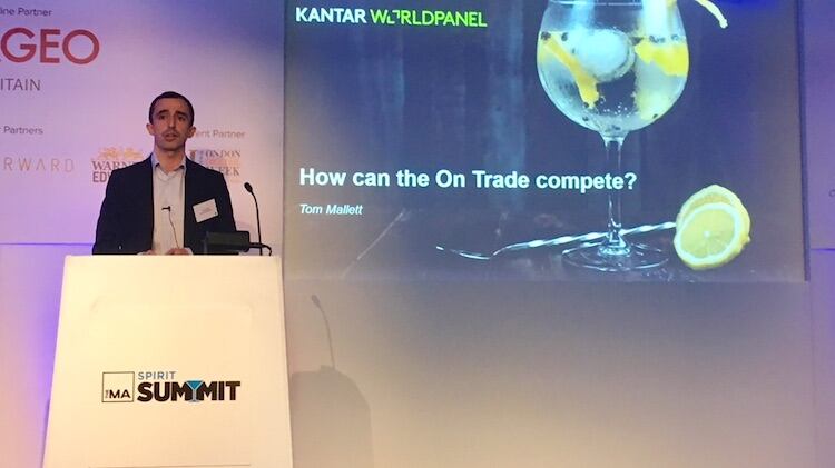 How are visits to the on-trade changing? 