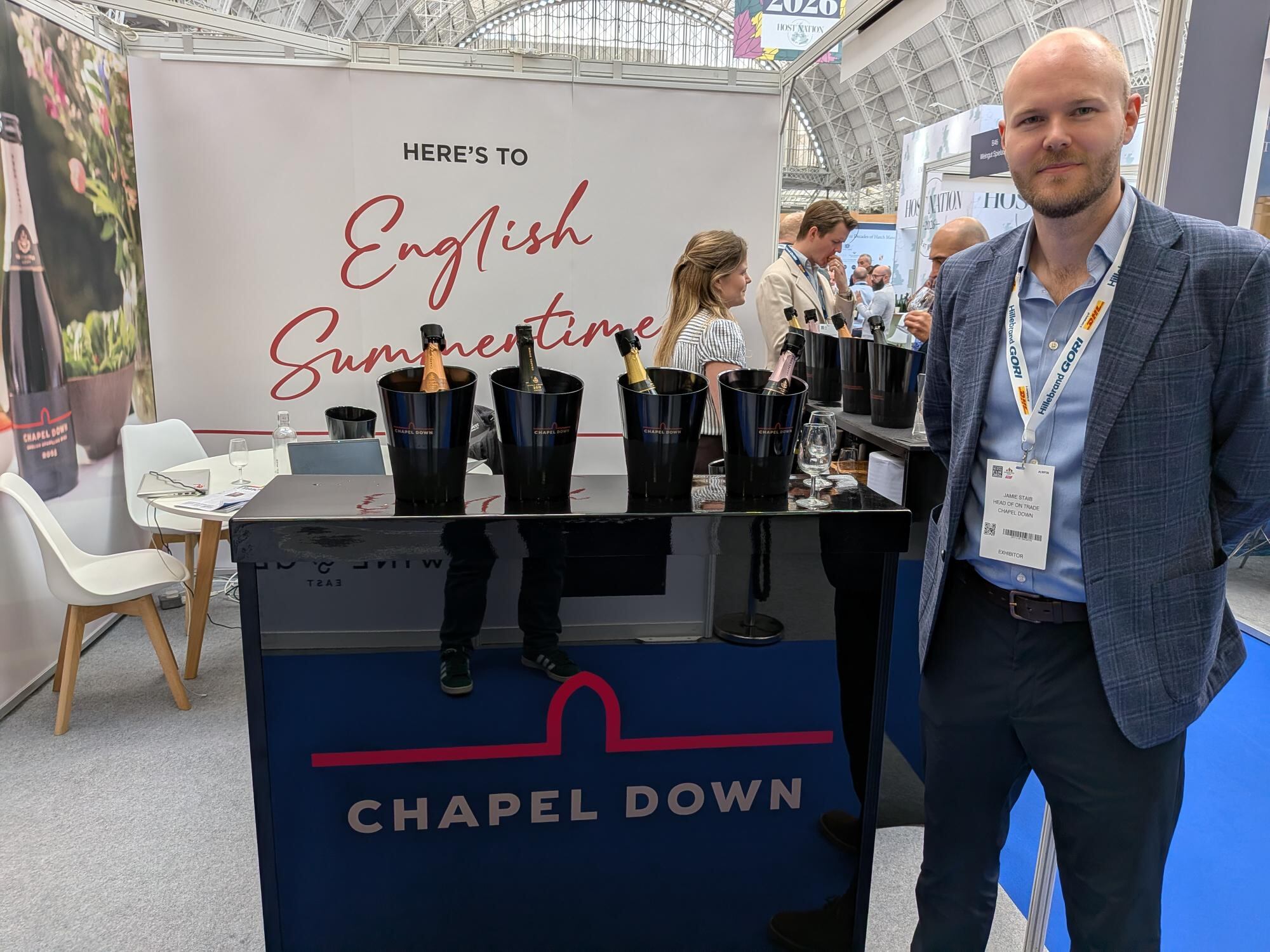 Richard Staib, head of on-trade at Chapel Down at London Wine Fair 18-20 May 2026