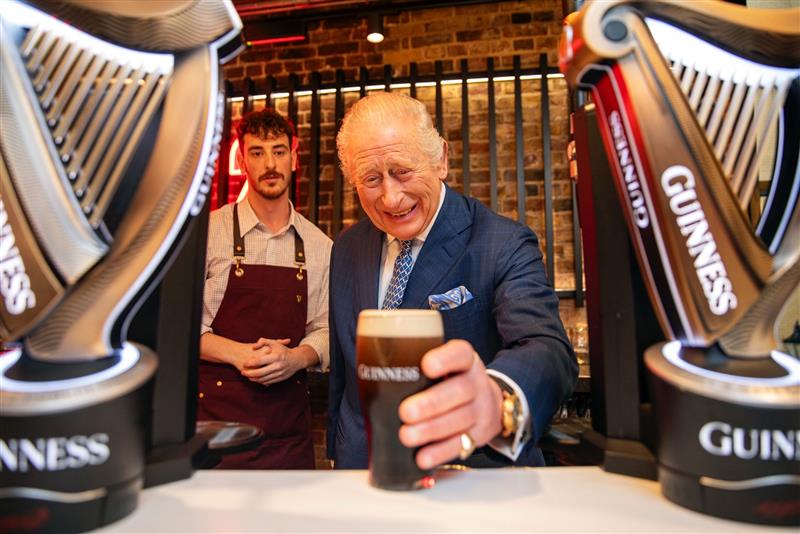 King Charles: Royal visit marks launch of Guinness’s Open Gate Brewery London
