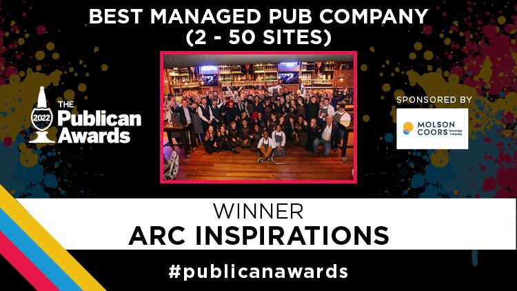 Best Managed Pub Company (2 - 50 sites) sponsored by Molson Coors – Arc Inspirations