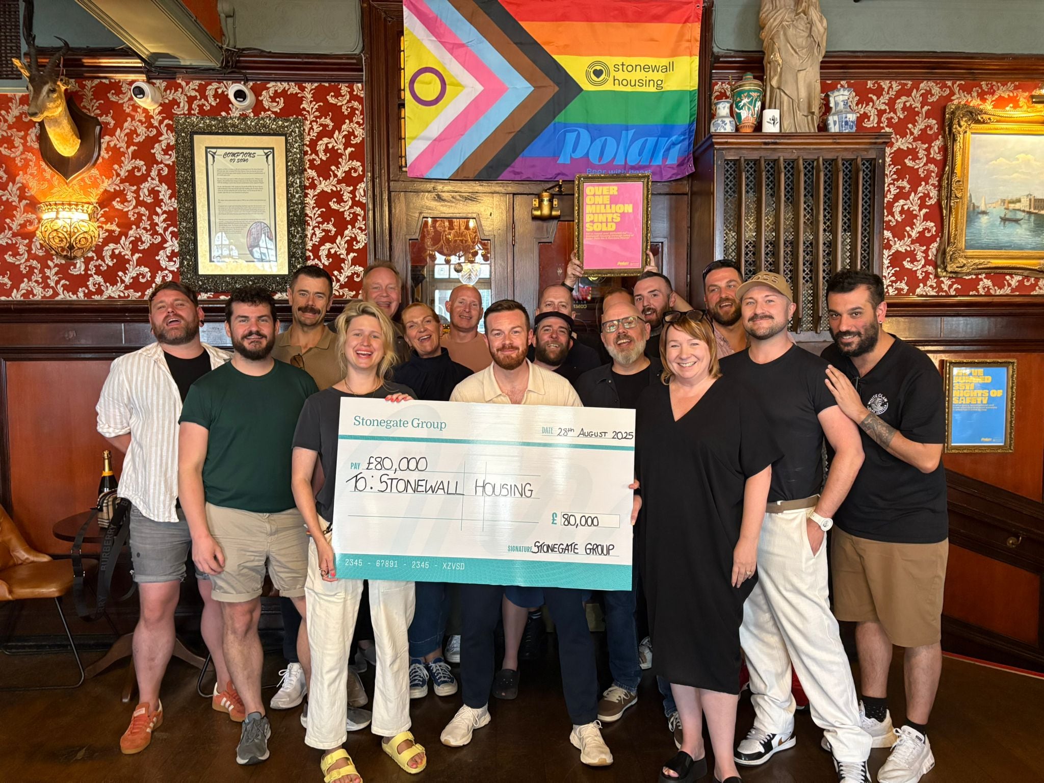 Stonegate Groups boosts Stonewall Housing LGBTQ+ coffers by £80k