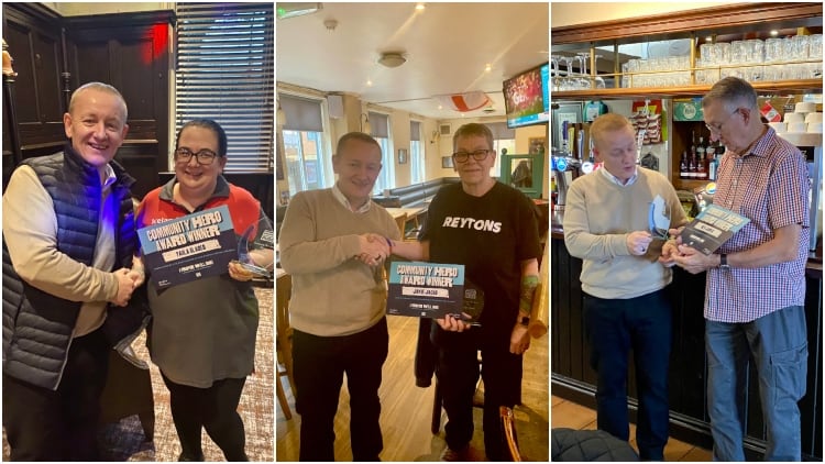 Trio of community heroes hailed by Admiral division